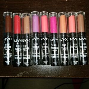 NYX HIGH VOLTAGE LIPSTICK set of 9
